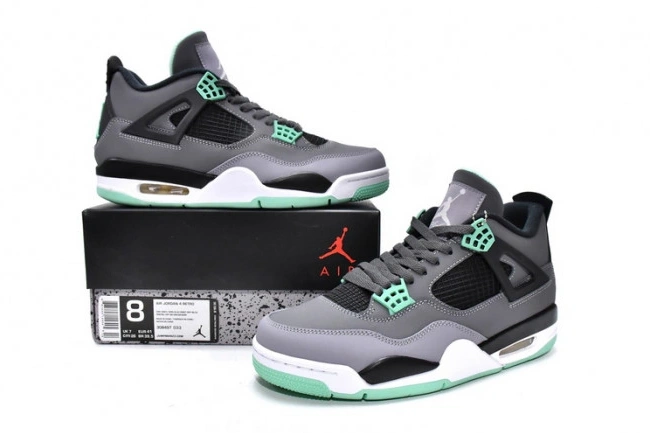 One Kick 308497-033 4 Retro Green Jordan Air Glow 0714